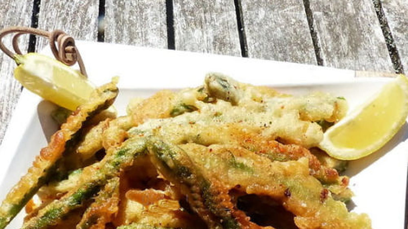 Beignets d'asperges vertes
