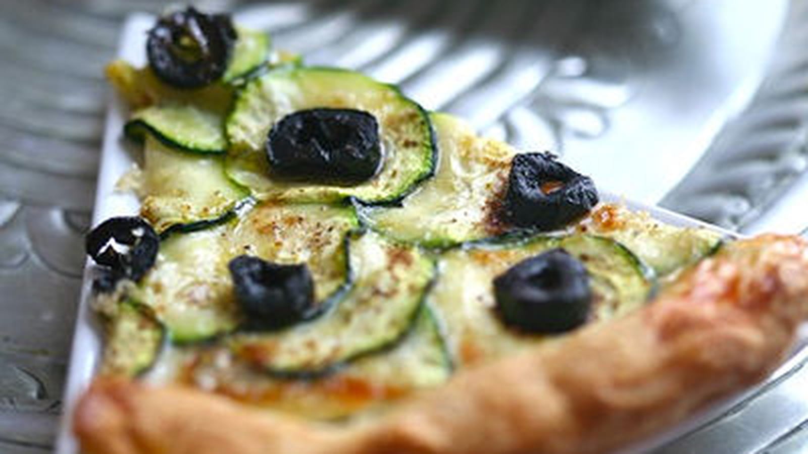 Tarte fine au Camembert de Normandie et Courgettes