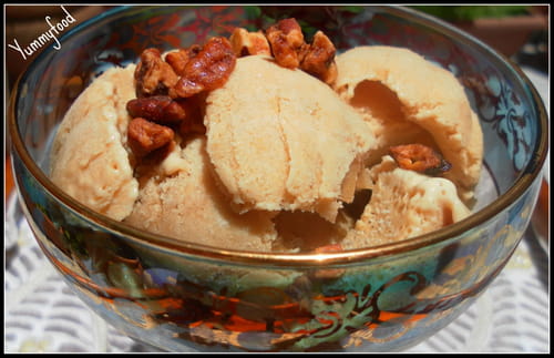 Crème glacée caramel (sans sorbetière)