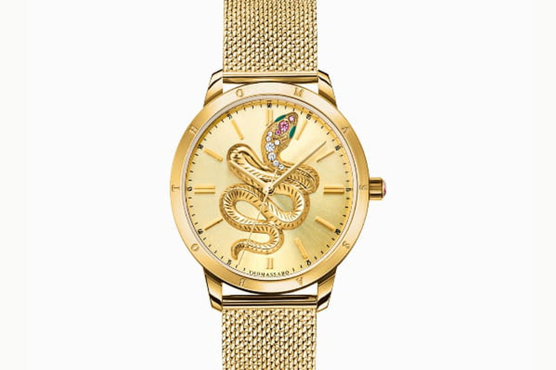 Montre Hibou Serpent Zircon Blanc