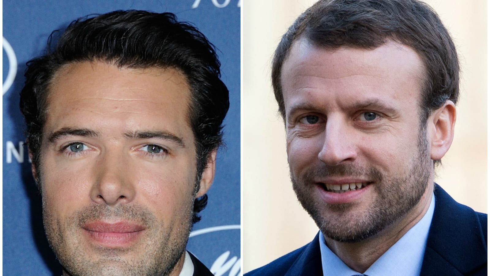 Nicolas Bedos et Emmanuel Macron