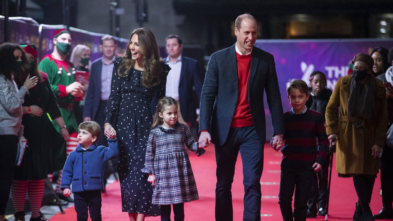 Louis, Kate, Charlotte, William et George