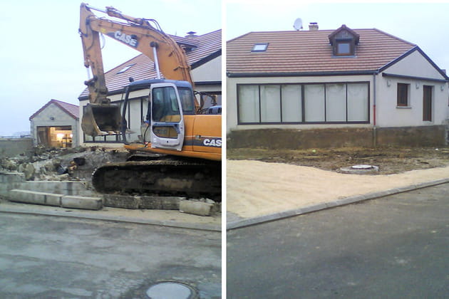 D'importants travaux de terrassement