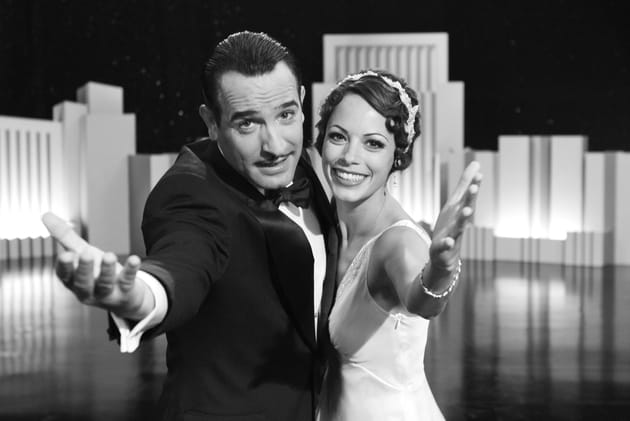 Jean Dujardin et B&eacute;r&eacute;nice B&eacute;jo dans "The Artist"