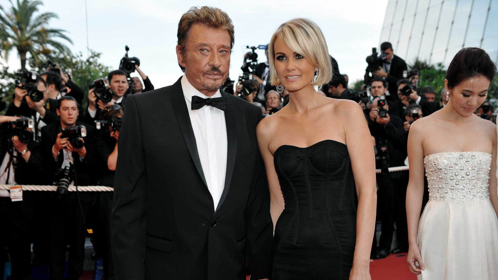 Johnny et Laeticia Hallyday en 2009, au festival de Cannes