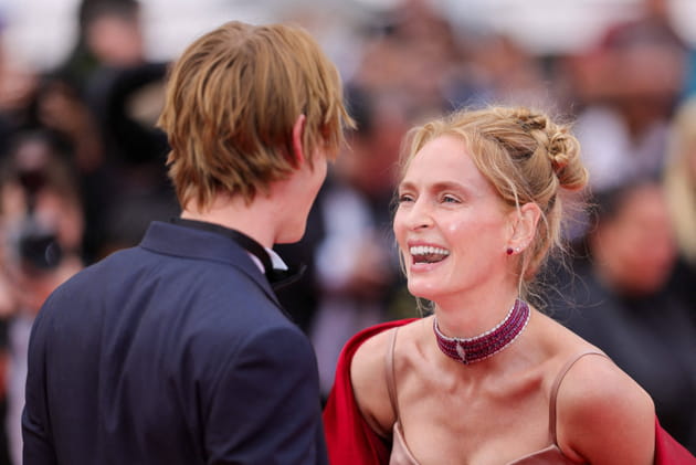 Uma Thurman et son fils Levon Roan Thurman-Hawke se fendent la poire