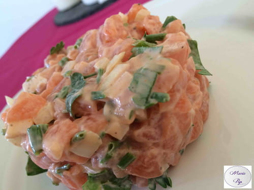 Tartare de saumon gourmand