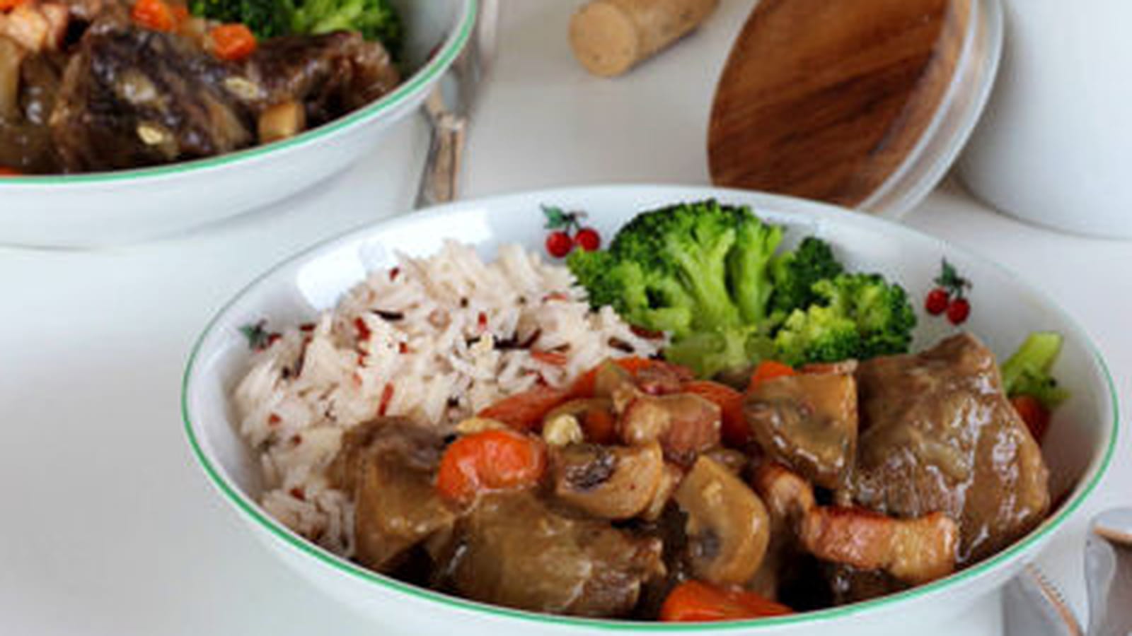 Bœuf bourguignon au vin blanc