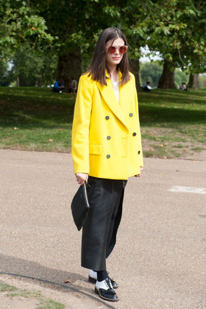 Street looks fashion week Londres : ensoleillé