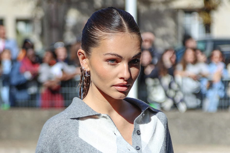 Raie au milieu et tresses de Thylane Blondeau