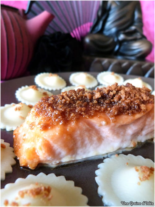 Saumon en croûte de speculoos