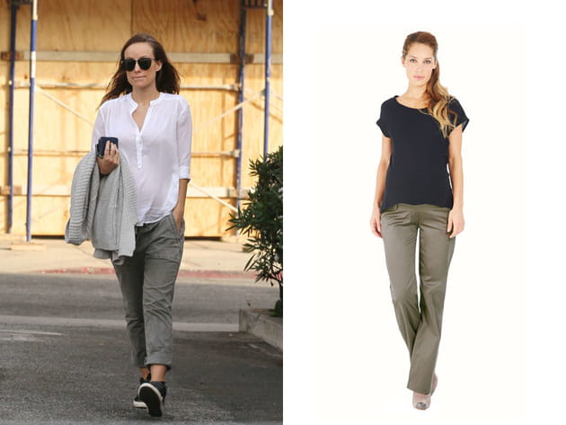 Olivia Wilde : un carrot pant kaki