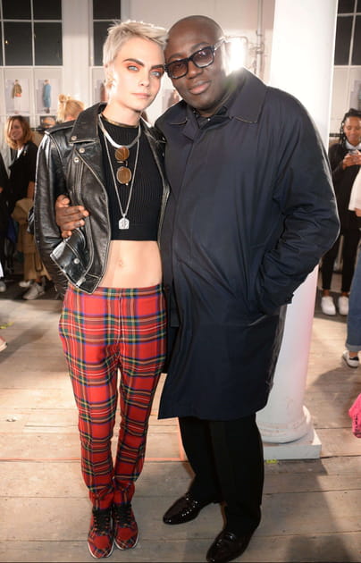 Cara Delevigne et Edward Enninful