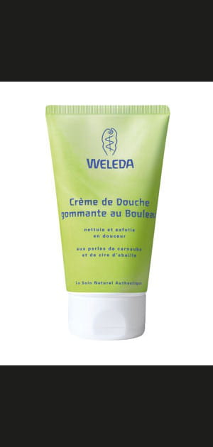 La cr&egrave;me de douche au bouleau de Weleda