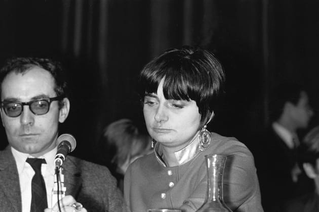 Agnès Varda et Jean-Luc Godard en 1967