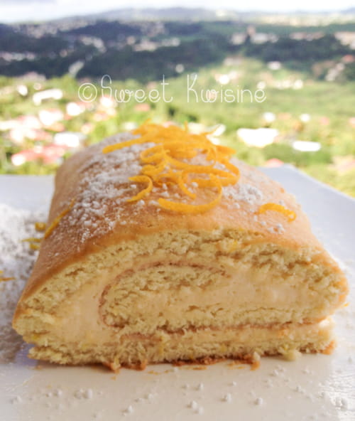 Biscuit roulé au citron