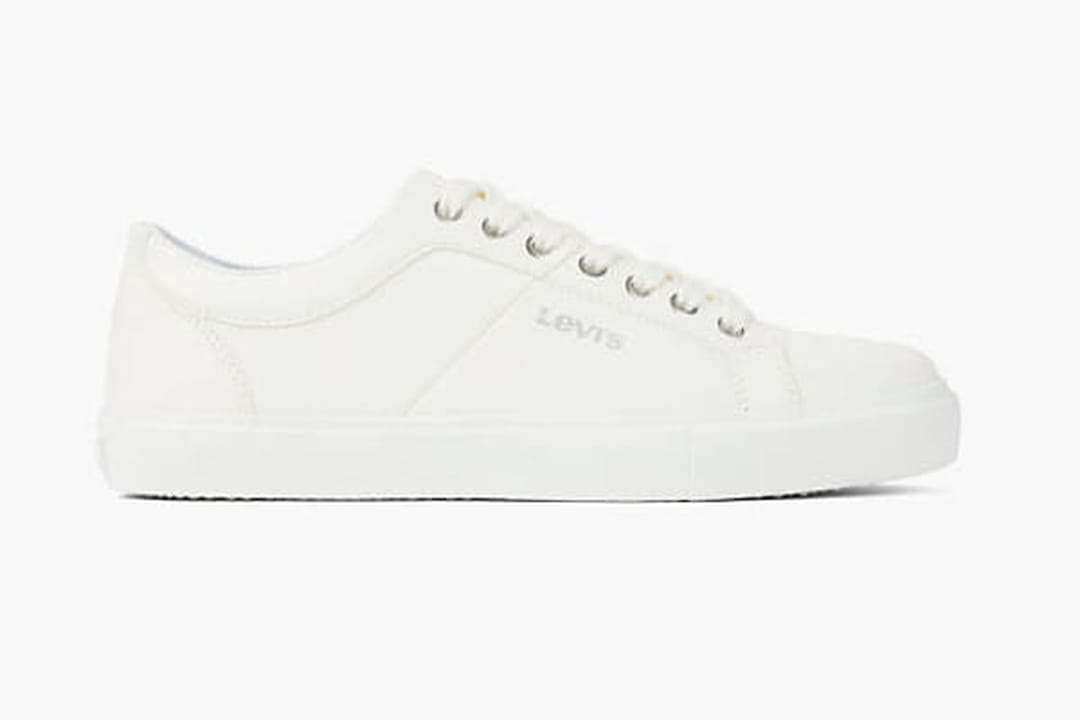 Baskets Levi's En Toile Blanche - Pointure 36 EU (UK 3 / US 4), Neuf Sans Emballage