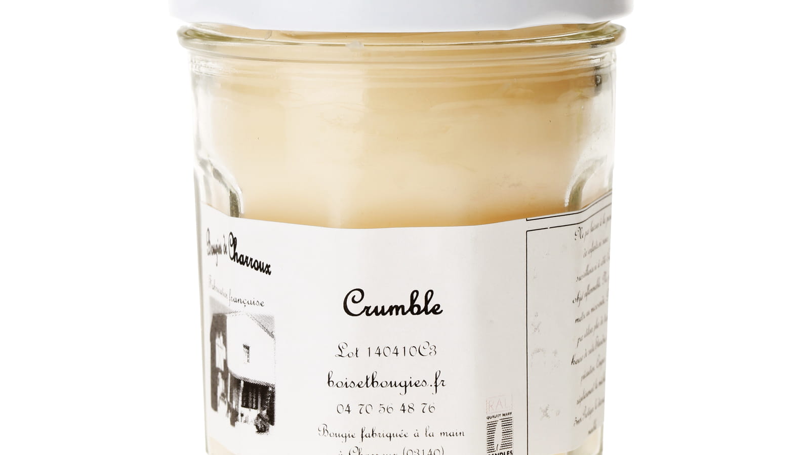Bougie Crumble Les Bougies de Charroux
