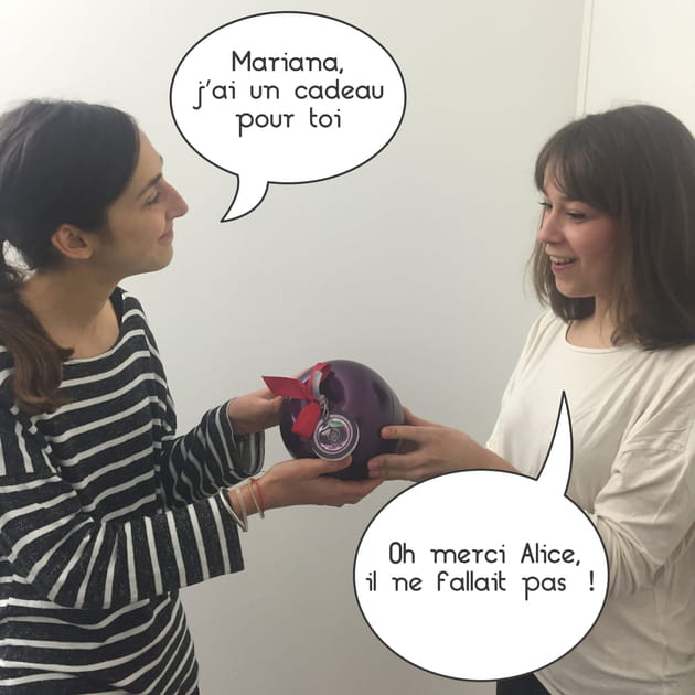 Alice offre un coffret &agrave; Mariana