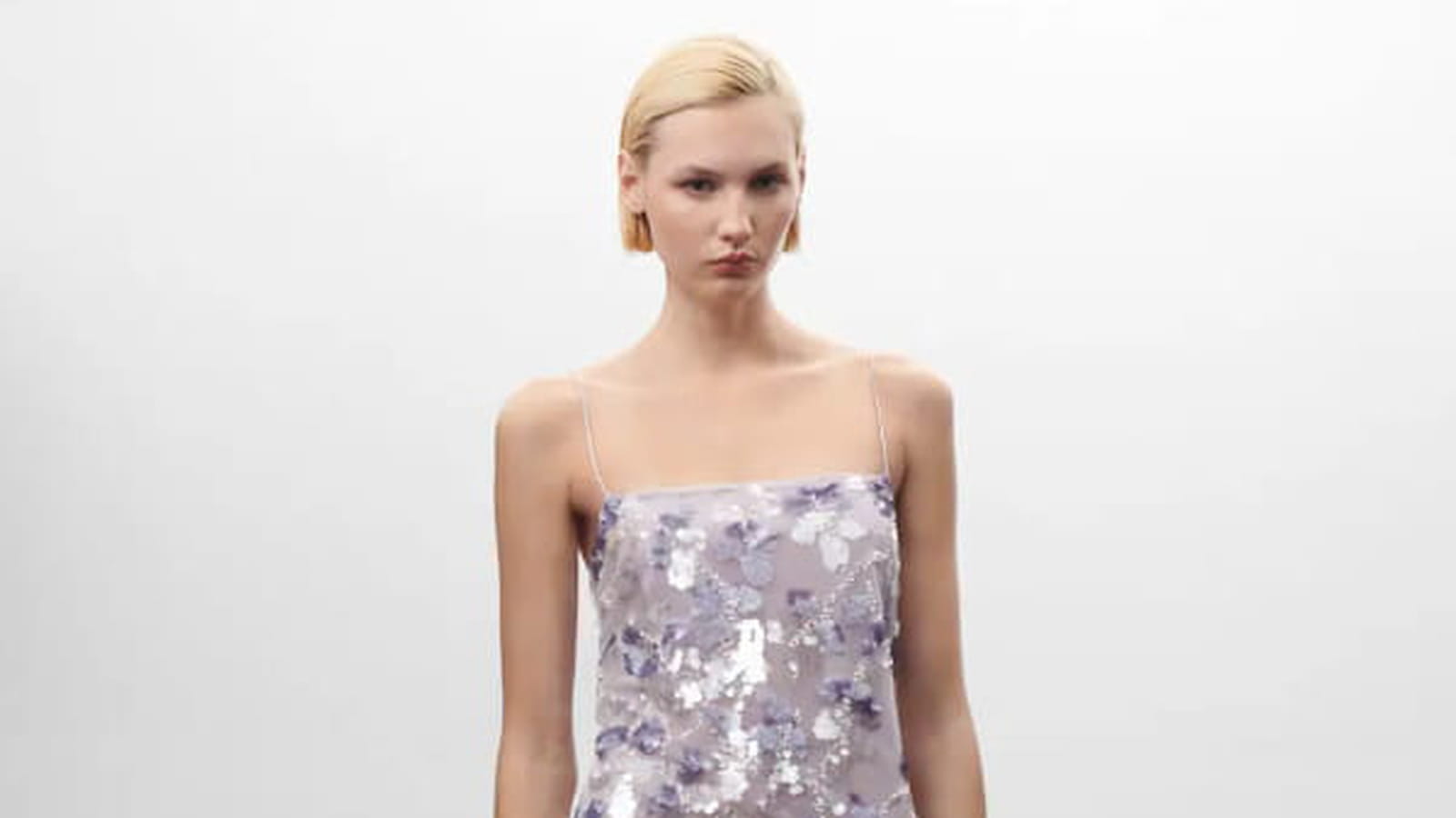 Robe brodée Mango 