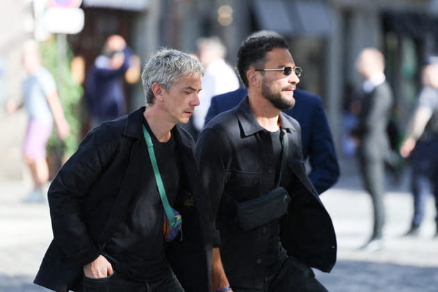Swann Arlaud, aux obs&egrave;ques de Nicolas Altmayer, &agrave; Paris