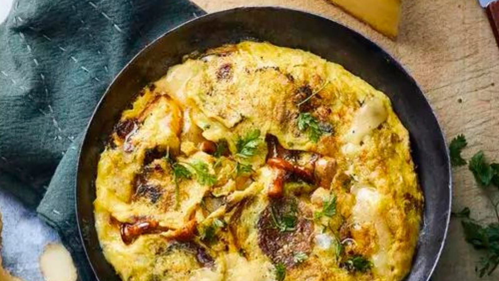 Tortilla au fromage et pommes de terre