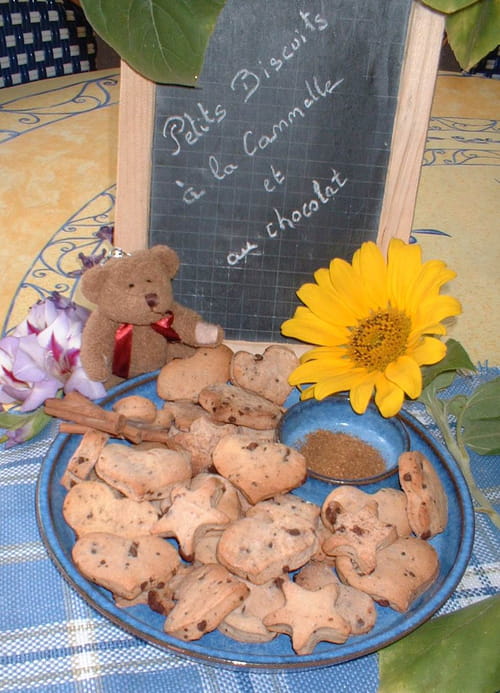 Biscuits à la cannelle et aux pépites de chocolat