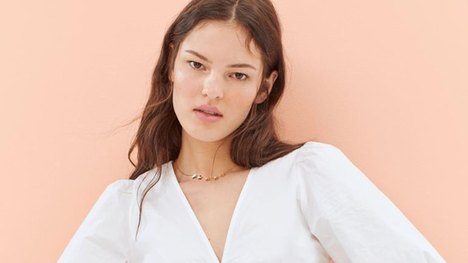 Robe à col en V