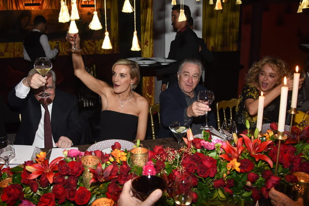 Martin Scorsese, Melita Toscan du Plantier, Robert De Niro et Valeria Golino trinquent &agrave; Agn&egrave;s Varda