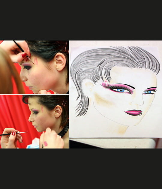 Maquillage ann&eacute;es 1980