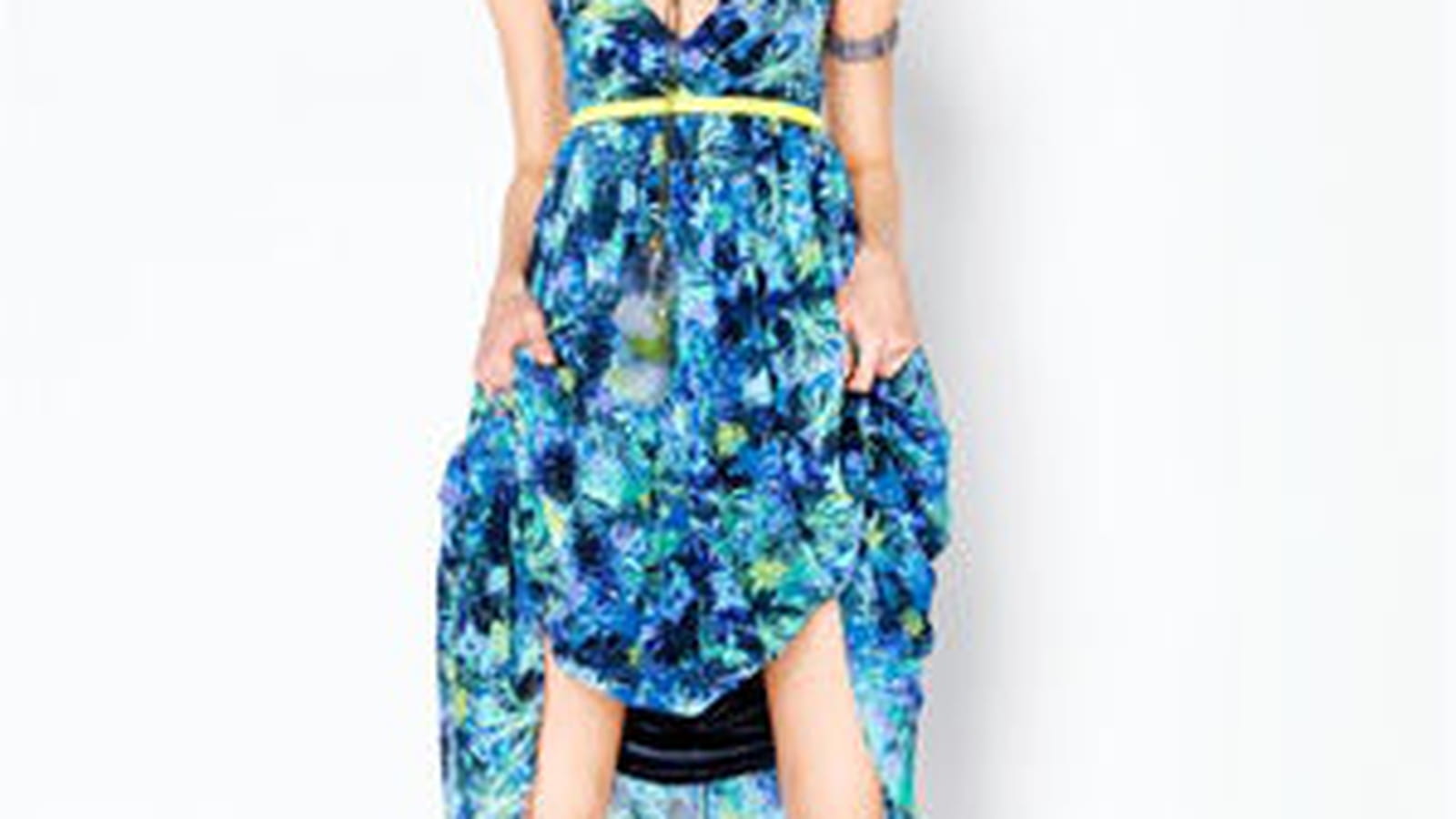 Robe bleue à motifs de Gémo