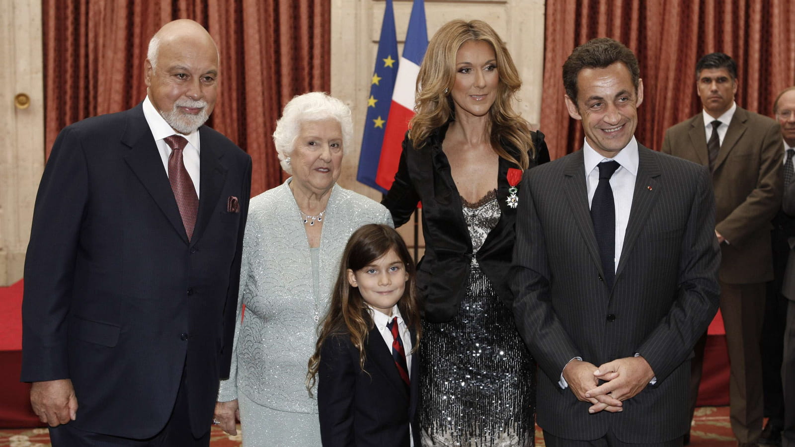 Avec Thérèse et le Président Sarkozy