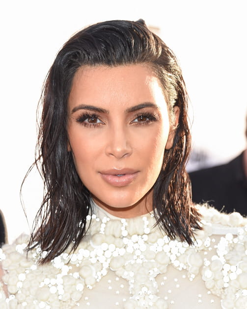 Le carr&eacute; wet de Kim Kardashian