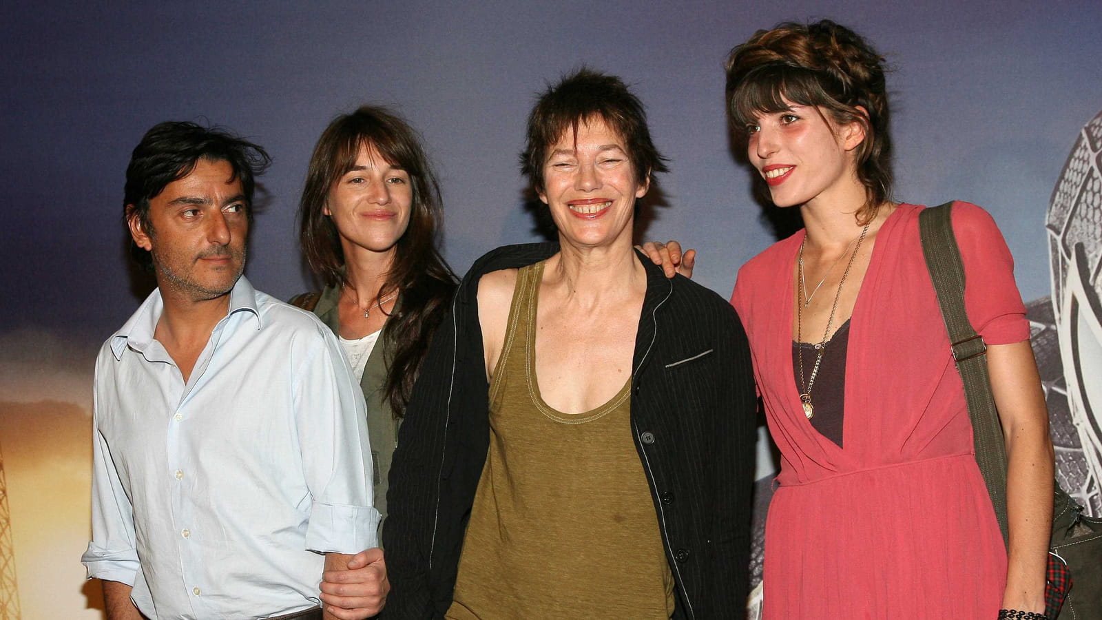 Yvan Attal, Charlotte Gainsbourg, Jane Birkin et Lou Doillon