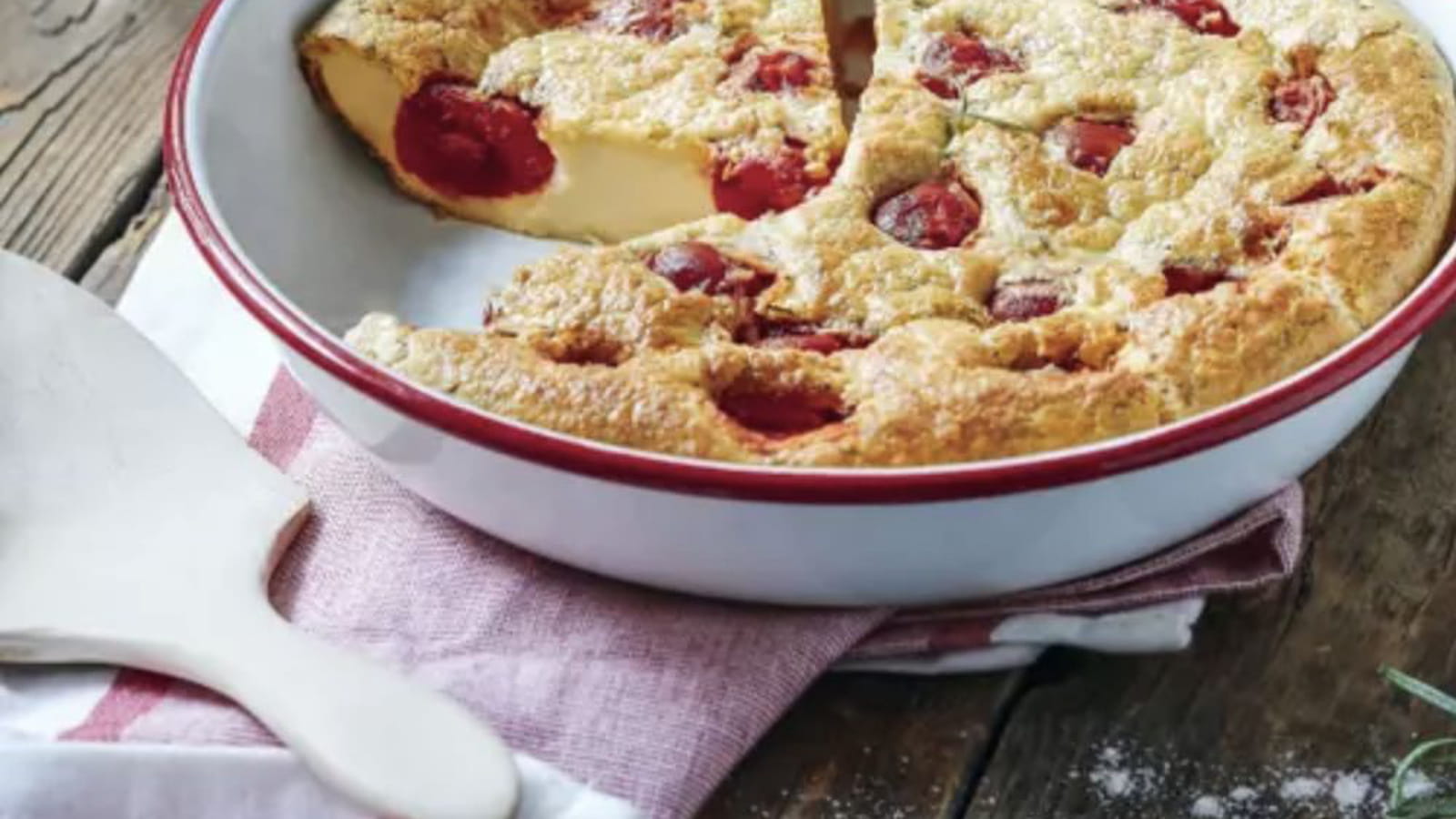 Clafoutis de tomates cerises