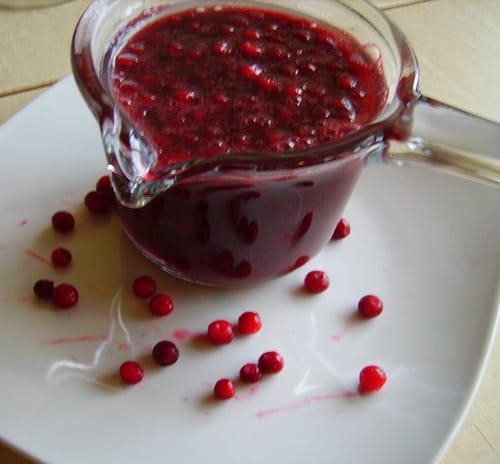 Sauce aux airelles