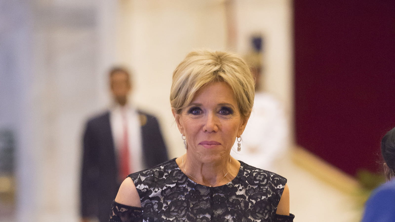Brigitte Macron lors du dîner officiel 