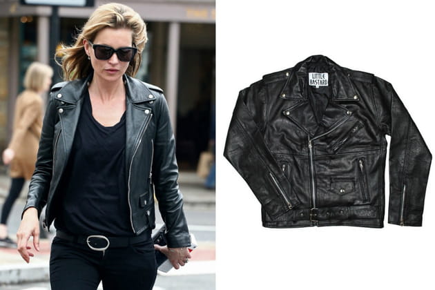 Le blouson en cuir style motard