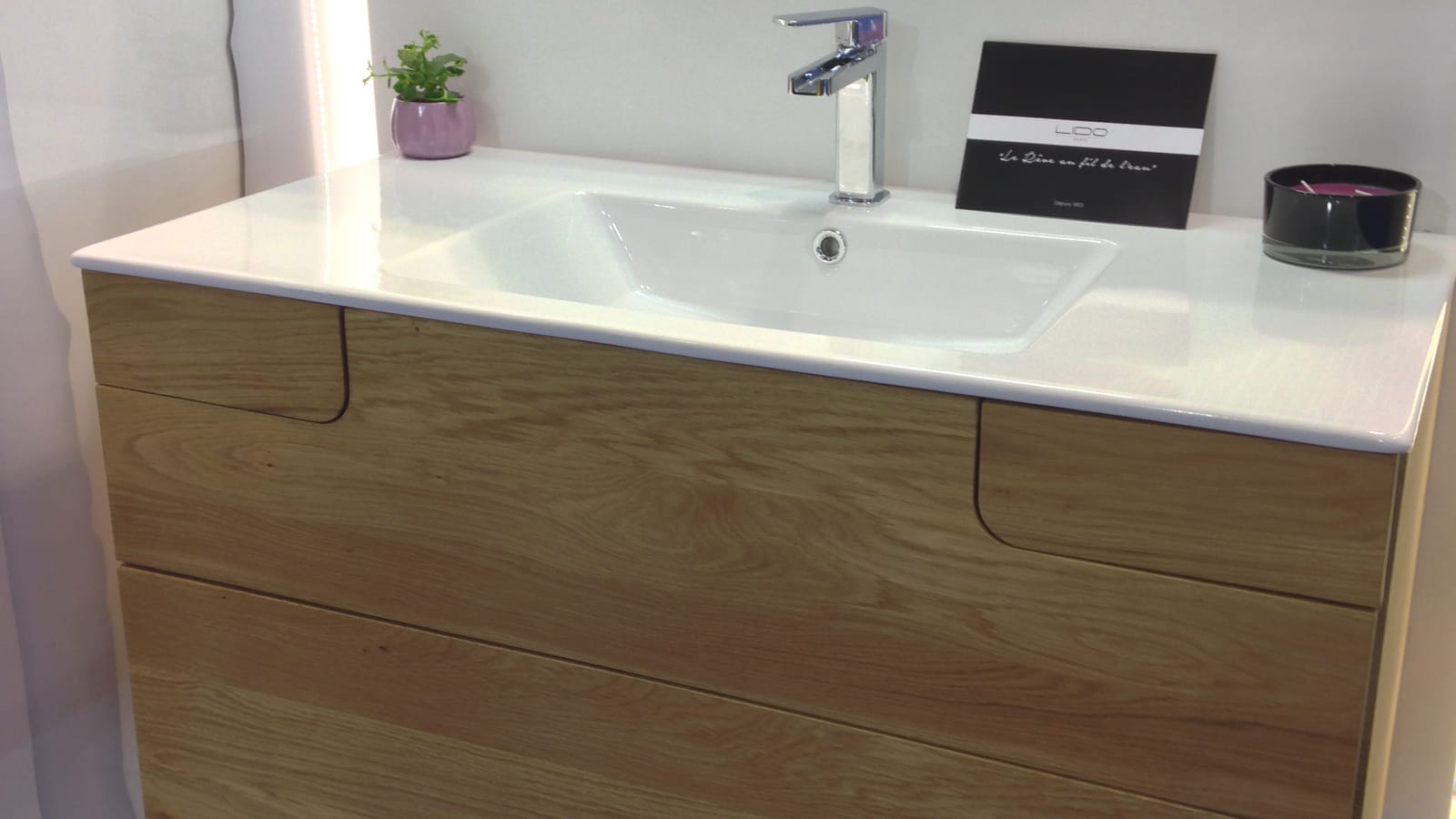 Meuble vasque astucieux