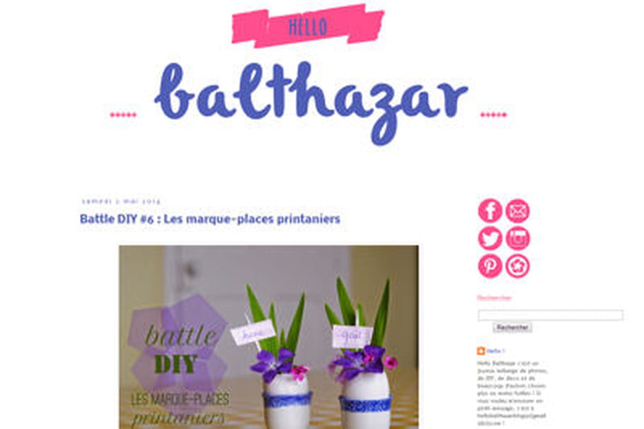 Le blog du moment : Hello Balthazar