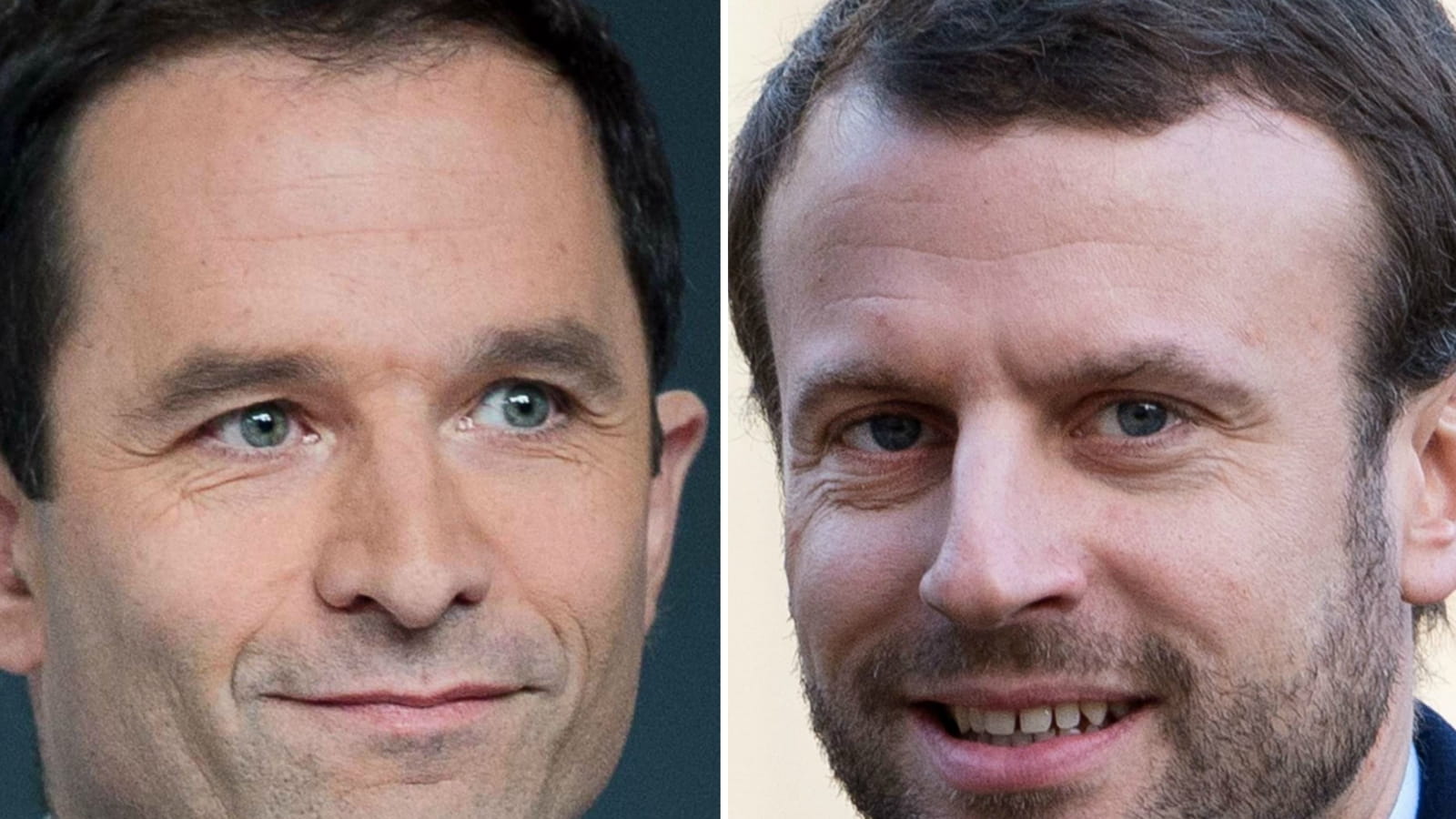 Emmanuel Macron et Benoît Hamon