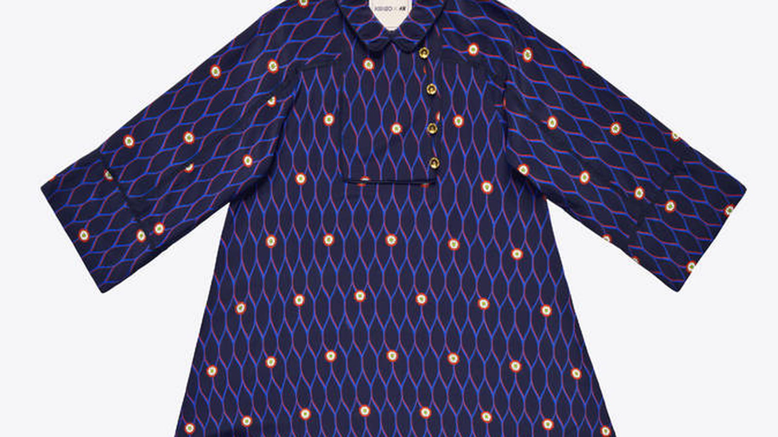 Robe imprimée à col