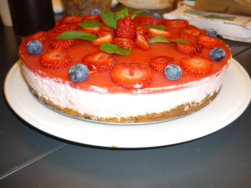 Cheesecake aux fraises gariguette