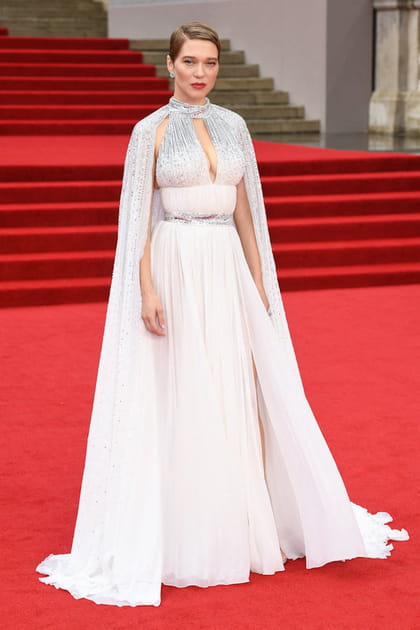 Léa Seydoux en robe blanche