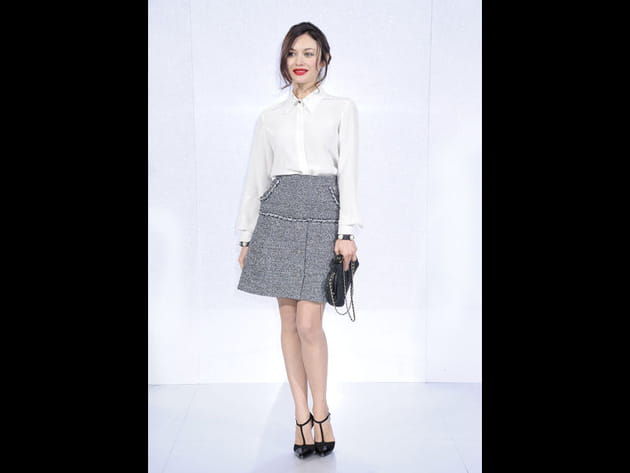 Fashion week : Olga Kurylenko au défilé Chanel