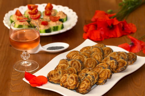 Palmiers aux sardinelles à la basquaise et Piment d’Espelette