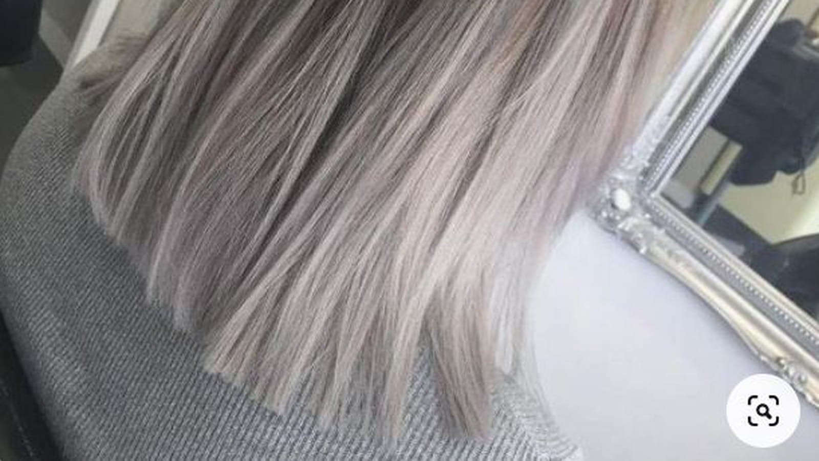 Ombre hair argenté