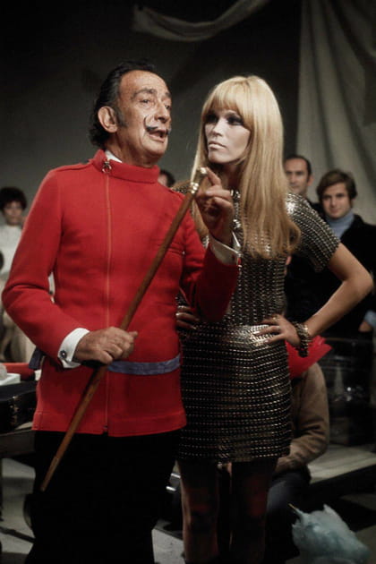 Amanda Lear avec Salvador Dali en 1965