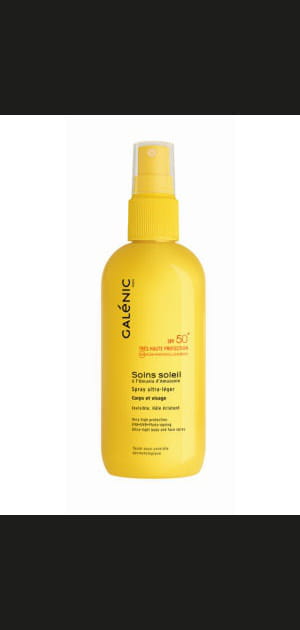 Protection solaire&nbsp;: Spray ultra-l&eacute;ger SPF50+ de Gal&eacute;nic