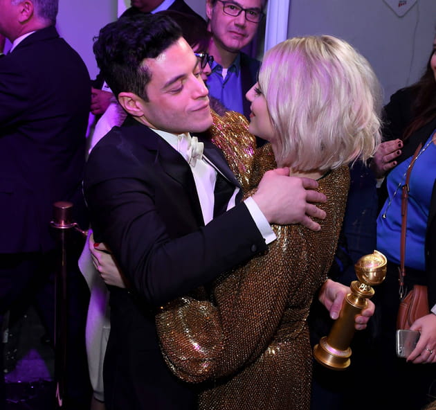 Rami Malek et Lucy Boynton aux Golden Globes